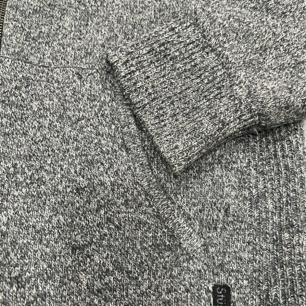 [L]Stussy Lamb Wool Full Zip Hoodie Jacket - Picture 4 of 13